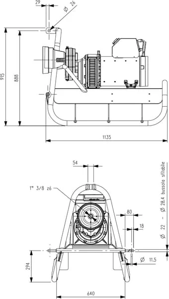 E Power - AWB458XH - Zapfwellengenerator 58 KVA