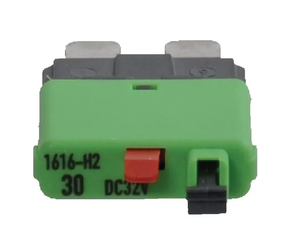 ETA - SI25130 - Thermische Sicherung Manuell Rueckstellbar 28V 30A Laenge 34,4mm Gruen ETA