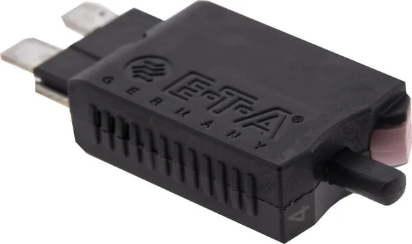 ETA - SI26004 - Thermische Sicherung Manuell Rueckstellbar 28V 4A Laenge 51,6mm Violett ETA