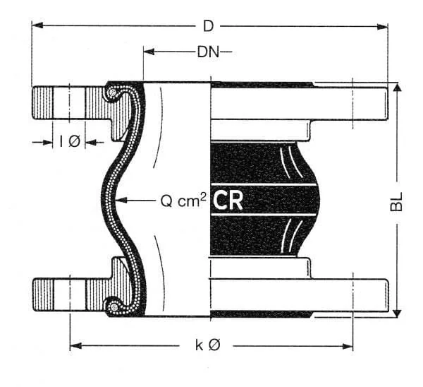 ELAFLEX - ERVCR125 - Kupplung Diameter 125mm