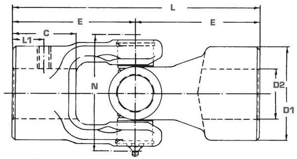 Elbe - EDS08065121 - Kupplung D=25 L=120