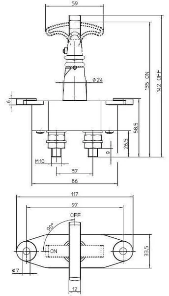 Electro Mecanica Cormar - LA500018 - Hauptschalter Der Batterie