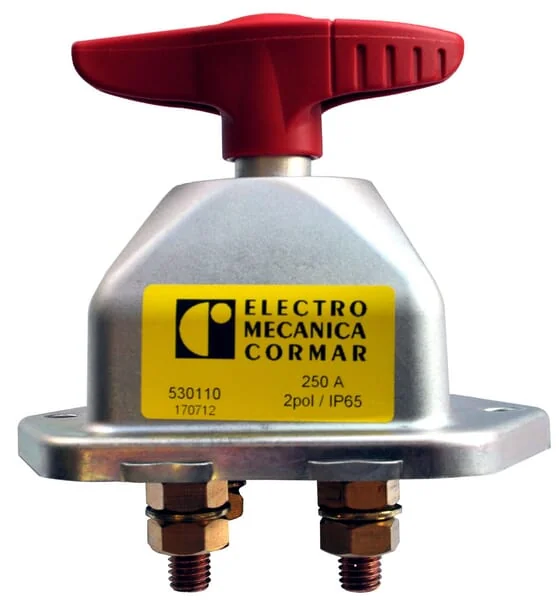 Electro Mecanica Cormar - LA530110 - Batterie-Hauptschalter Schwerer Ausfuehrung, Zweipolig