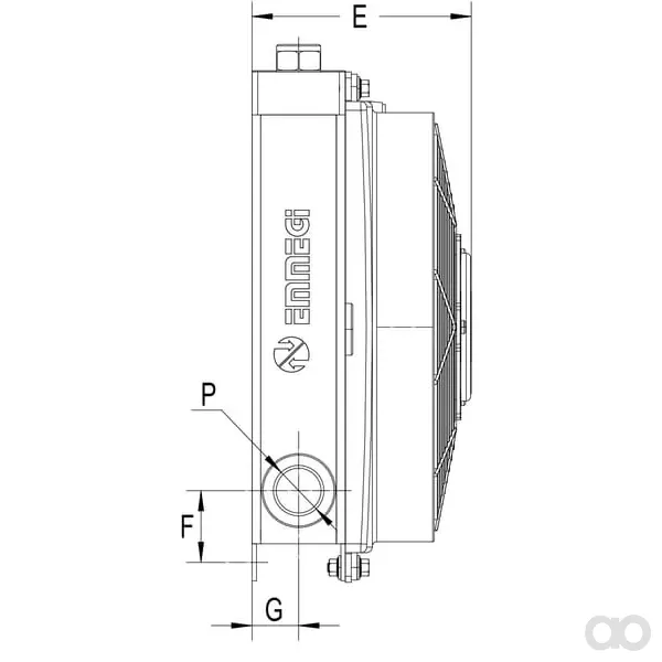 Emmegi - OK2MV524301 - Oelkuehler (24 V) 48-60°C MV-5