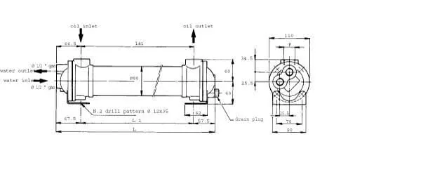 Emmegi - OKMG8001501 - Wasserkuehler MG-80-150-1