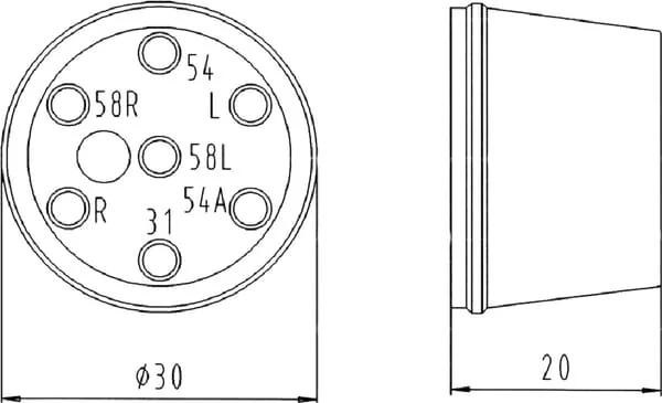 Erich Jaeger - 031596JAE - Kontaktbuchsen-Gehaeuse ISO 17124 Typ N