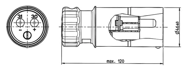 Erich Jaeger - 251269JAE - Stecker NATO 135a/35mm²