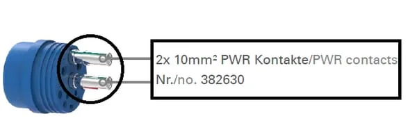 Erich Jaeger - 382630JAE - Kontaktstift Maennlich Weiblich 10mm²