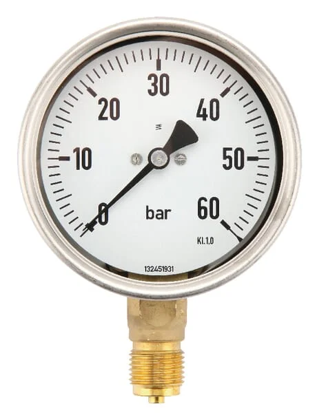 ET - MA10060L08SSGF - Manometer Diameter 100 0-60bar 1/2" unten