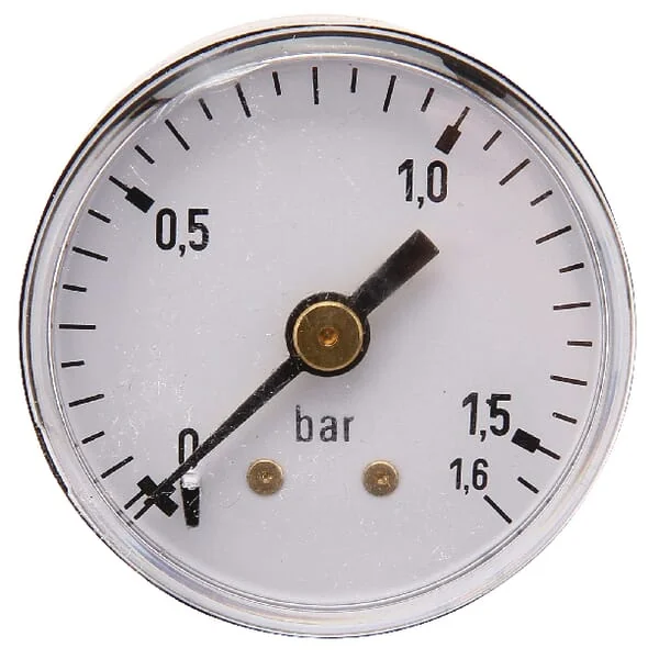 ET - MA40016B02ST - Manometer Ø40, 0–1,6bar, 1/8" hinten
