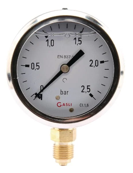 ET - MA63025L04SSGF - Manometer Diameter 63 0-2,5bar 1/4" unten