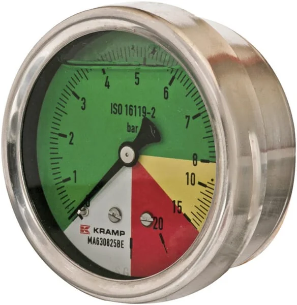 ET - MA630825BE - Druckmessgeraet Diameter 63 mm 0-8-15-25 1/4" BSP Hinterer Anschluss