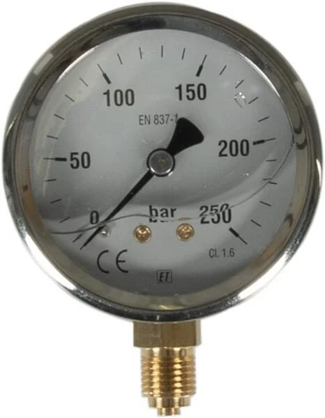 ET - MA63250L04SSGF - Manometer Diameter 63 0-250bar 1/4" unten