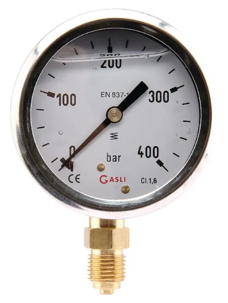 ET - MA63400L04SSGF - Manometer Diameter 63 0-400bar 1/4" unten
