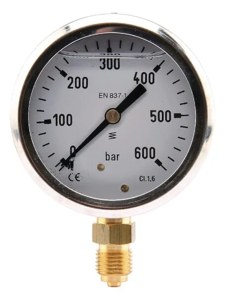 ET - MA63600L04SSGF - Manometer Diameter 63 0-600bar 1/4" unten