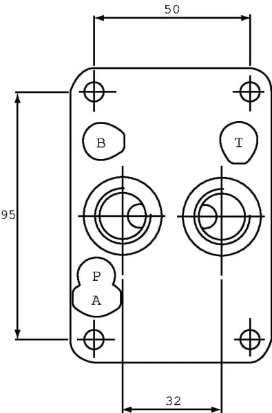 Eurofluid - ES3D38PL - Unterplatte 03 Seite/Boden A-B / P-T