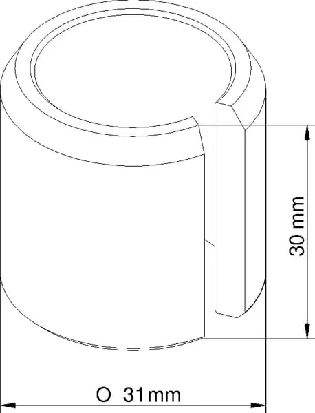 Evers - 990192 - Buchse 31x21x30mm