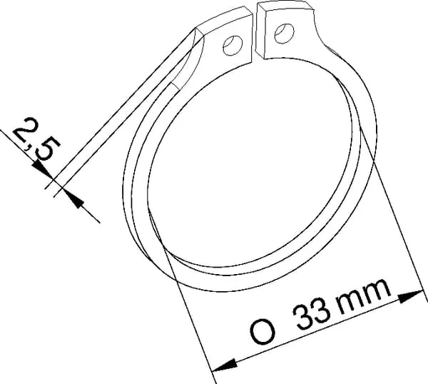 Evers - 990212 - Sicherungsring Welle 35x2,5 Evers