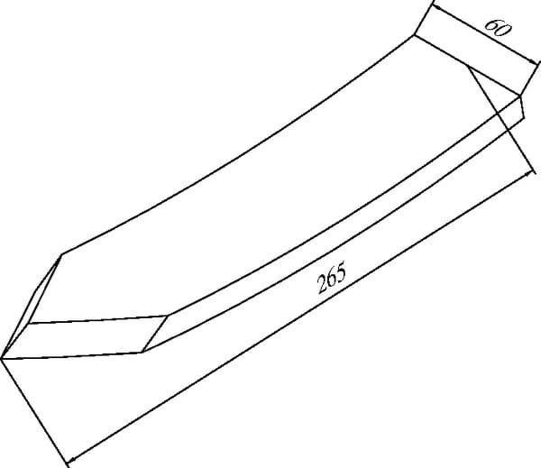 Evers - 990240 - Geschweisster Meisel fuer 40 CM Zinken