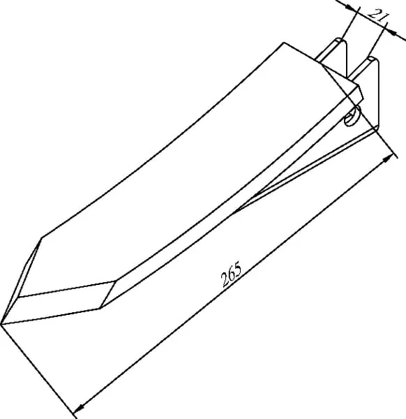 Evers - 990245 - Ersatzeisen 6cm 40cm Zinke