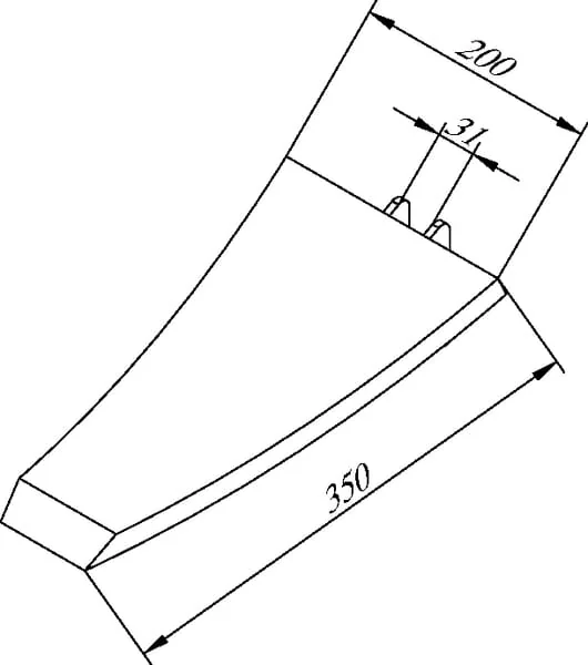Evers - 990271 - Verschleissbeitel 20CM (Mangan)