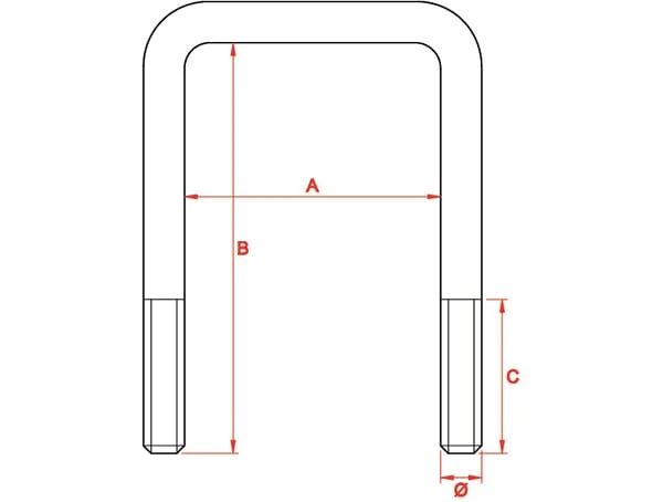 Evers - 990435 - U-Bolzen Ø20mm 100x140
