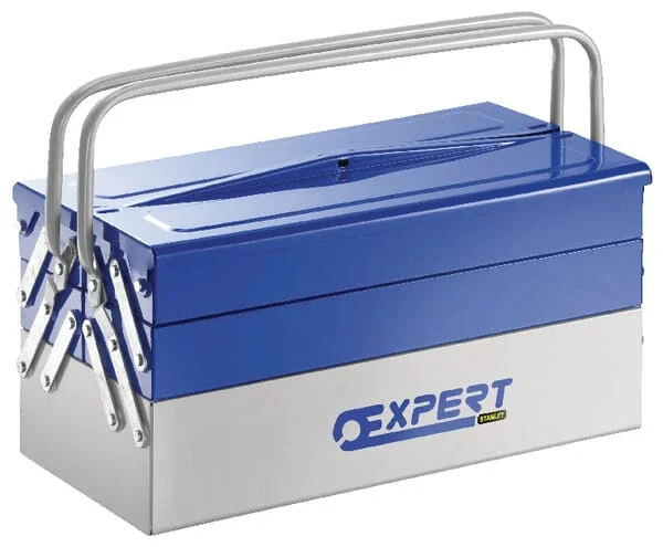 Expert - E010201 - Werkzeugkasten 250x535x230mm, Blau/Grau Metall, 5 Faecher, Expert
