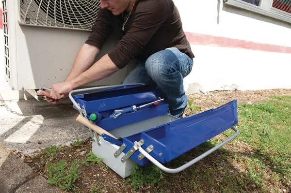 Expert - E010201 - Werkzeugkasten 250x535x230mm, Blau/Grau Metall, 5 Faecher, Expert