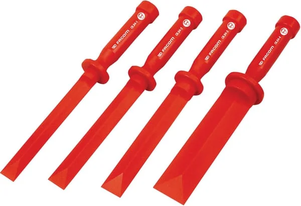 Facom - CRD4PB - Set aus 4 Kunststoff-Abschabern
