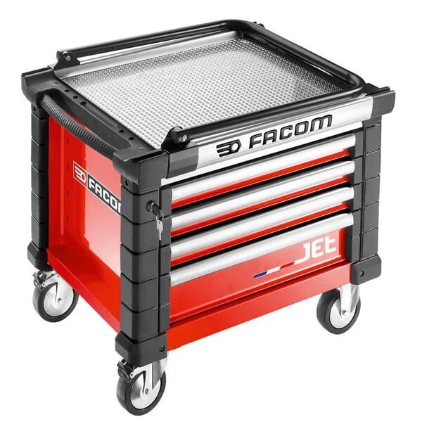 Facom - JETCR4M3A - Werkzeugkasten JETCR+3 4 Schubladen Rot