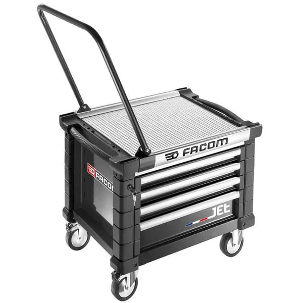 Facom - JETCR4NM3A - Werkzeugkasten JETCR+3 4 Schubladen Schwarz