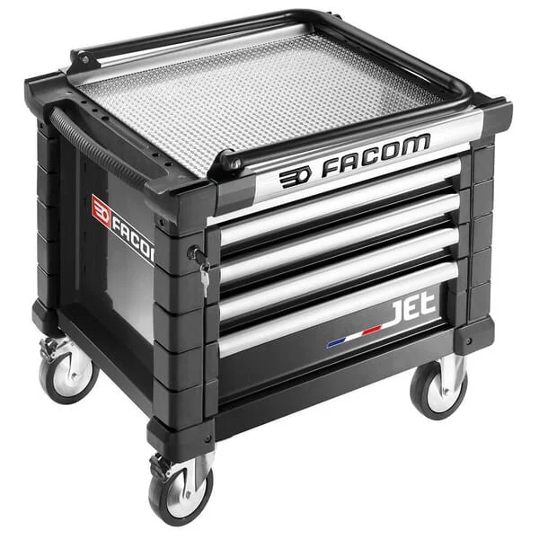 Facom - JETCR4NM3A - Werkzeugkasten JETCR+3 4 Schubladen Schwarz
