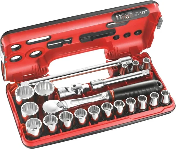 Facom - SLDBOX112PB - Steckschlüsselsatz, 12-Kant, 1/2", Metrisch