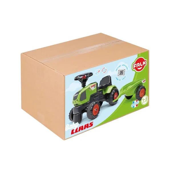 Falk - F1012B - Claas Baby-Traktor Mit Anhaenger