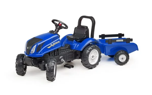 Falk - F3080AB - New Holland Traktor Mit Anhaenger Und Aufklappbarer Motorhaube
