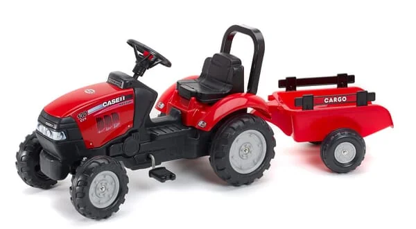 Falk - F961B - Case IH Pedaltraktor Mit Anhaenger