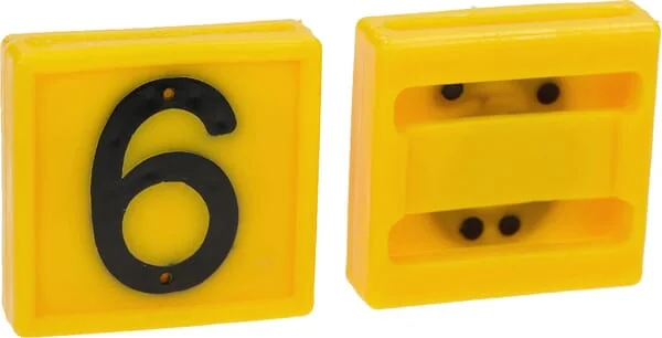 Farma - 306069FA - Ohr-Marke Nr. 6/9 Gelb 45x45mm