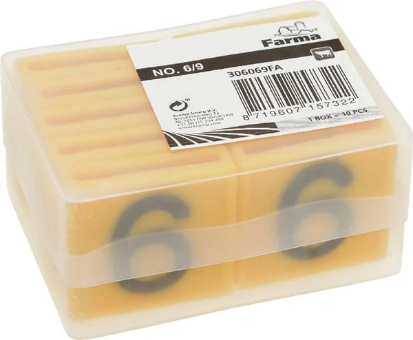 Farma - 306069FA - Ohr-Marke Nr. 6/9 Gelb 45x45mm