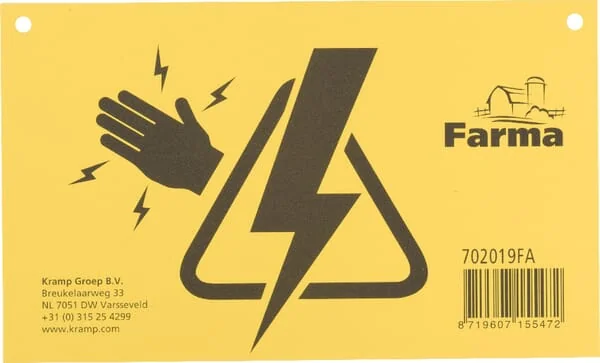 Farma - 702019FA - Warnschild Fuer Elektrozaun 2