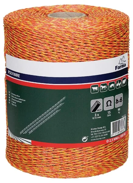 Farma - 704012FA - Weidedraht 1000 m 3x0,16 aus Edelstahl