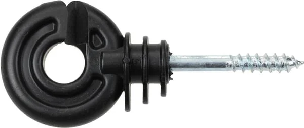 Farma - 705002FA - Ringisolator Schwarz, Schraubenlaenge 40 mm, Diameter 5,0 mm, 90 Stück, Farma