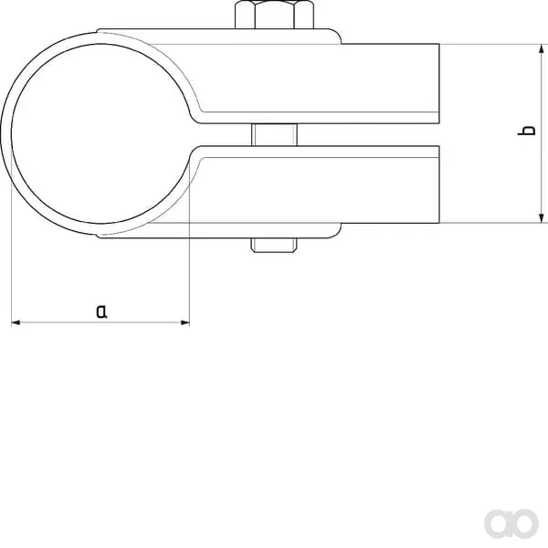 Farma - 803020114114FA - T-Klemme 1,1/4" x 1,1/4" Offen