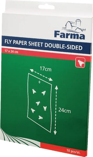 Farma - 902001FA - Fliegenfaenger Klebefolie Doppelseitig 170mm X 240 Mm 10 Stk