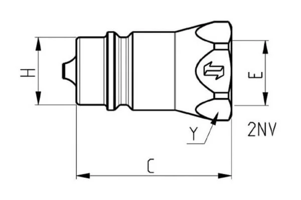Faster - 2NV1212SAEM - Schnellkupplung