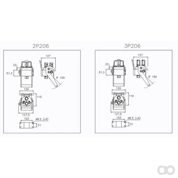 Faster - 2P206G212GFC - Multikoerper G DN10-2x1/2"BSP