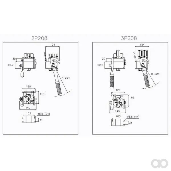 Faster - 2P2082222FC - Multifaster-Kupplung DN12-2 x 15L M22x1,5 Fester Teil, Weiblich