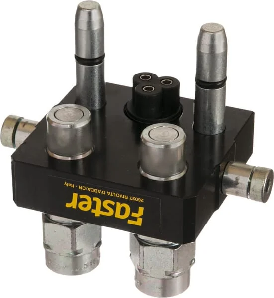 Faster - 2P3061238GMC - Multifaster-Kupplung DN10-2 x 3/8" BSPP 1 x Elektrischer Mobiler Teil