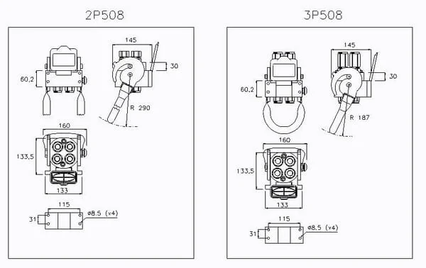 Faster - 2P508G412GFC - Multifaster-Kupplung G DN10-4 x 1/2" BSPP, Festteil, Weiblich