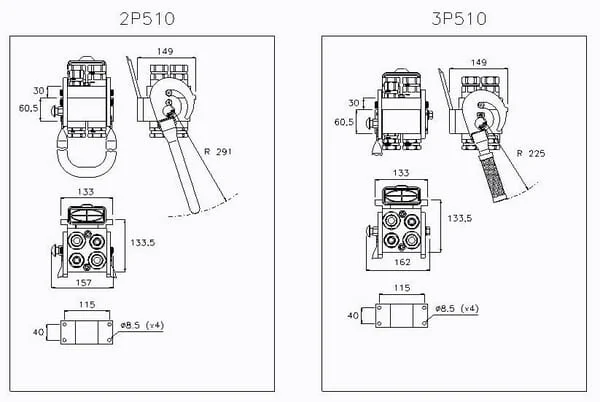Faster - 2P510234GFC - Multifaster-Kupplung DN20-2 x 3/4" BSPP Festteil, Weiblich