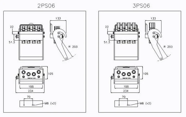 Faster - 2PS064222MC - Multifaster-Kupplung DN10-4 x M22x1,5 Mobiler Teil